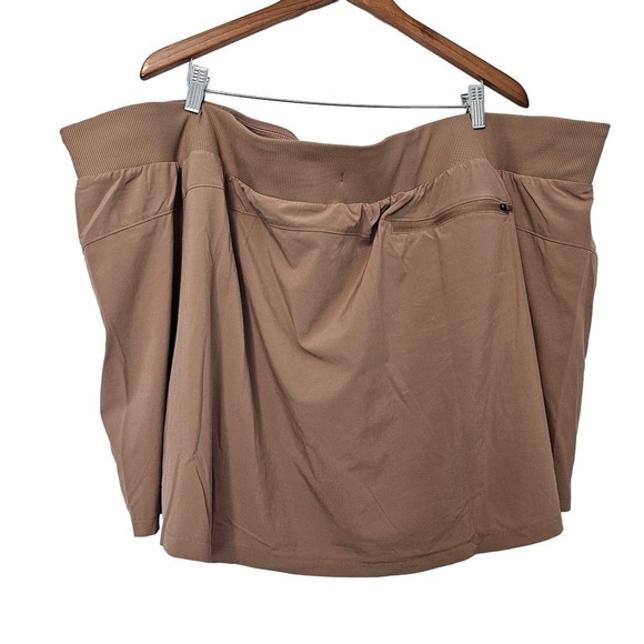 All in Motion Brown Bikini Skirt Bottom Womens Size 4X Swimsuit Bottom Stretch - Picture 2 of 9